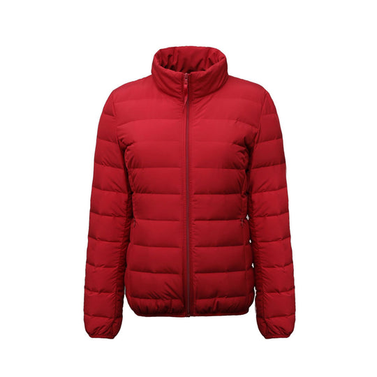 Damen Isolierte Steppjacke mit hohem Kragen und elastischen Bündchen EB