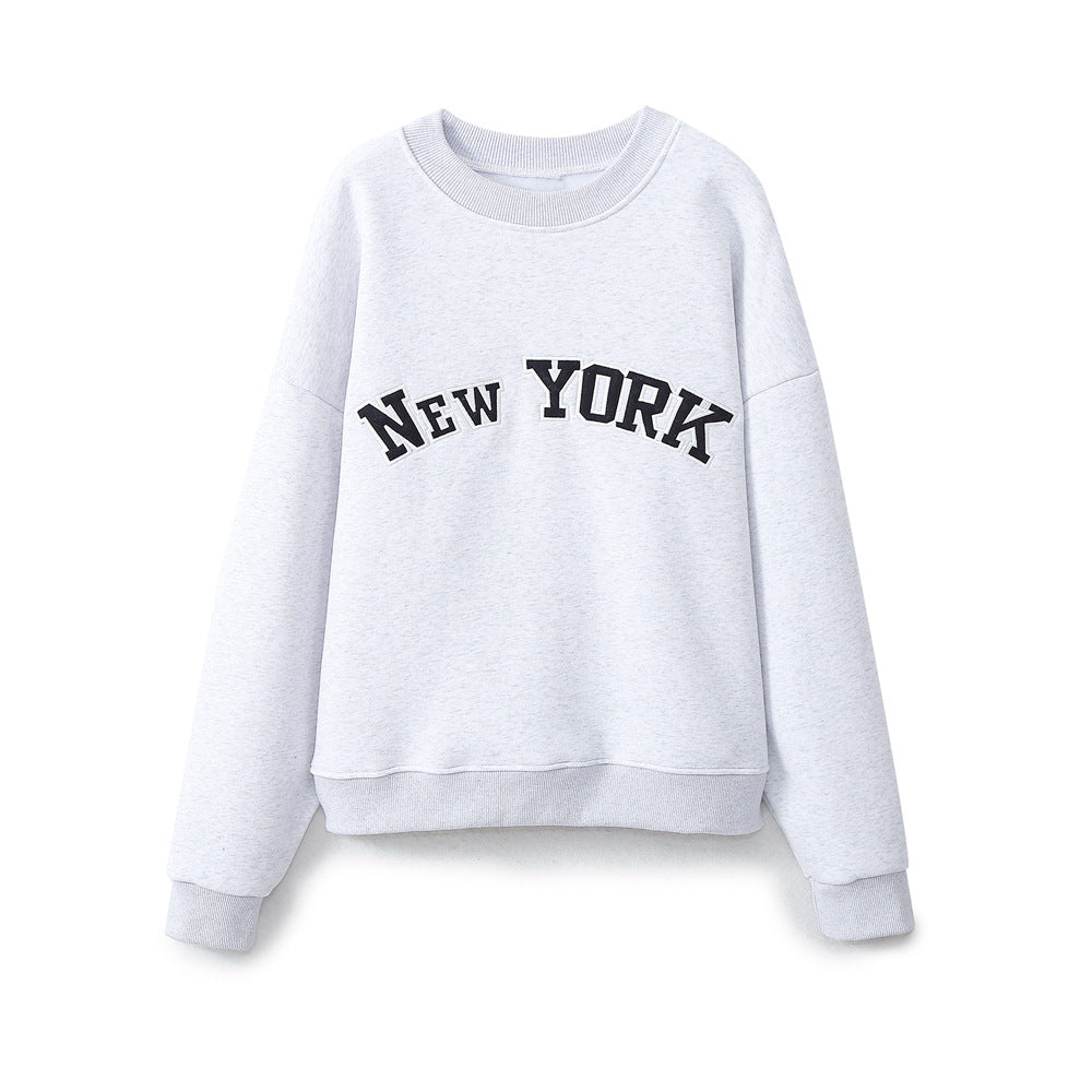 Damen Casual Sweatshirt mit New York Print EB
