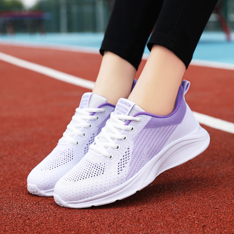 Damen Atmungsaktive Laufschuhe mit federleichter Sohle und elastischem Mesh-Obermaterial EB