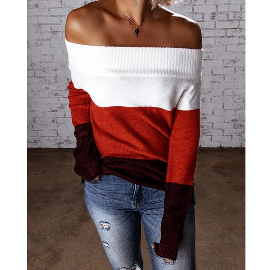 Damen Off-Shoulder Pullover EB