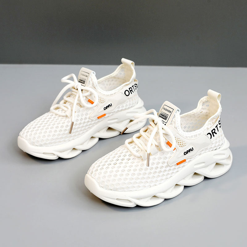 Damen Sportliche Sneaker mit atmungsaktiver Mesh-Oberfläche und dämpfendem Profil EB