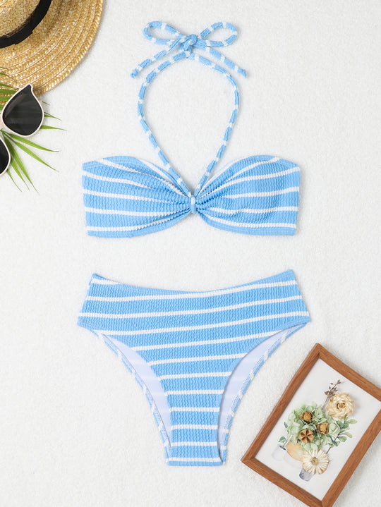 Damen Bandeau Bikini mit raffiniertem Knoten EB