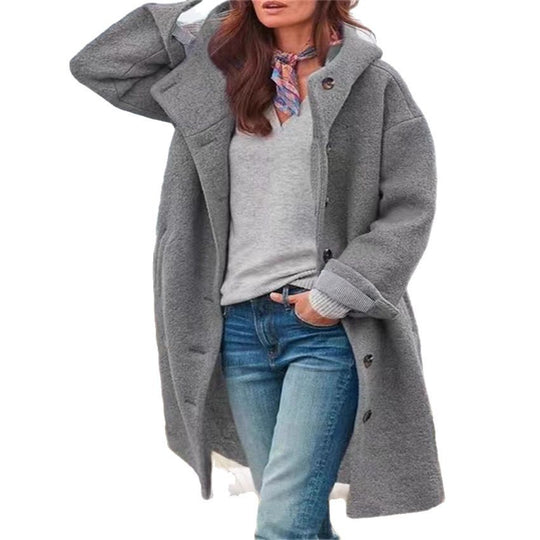 Damen oversized Freizeitmantel mit modischem Schnitt EB