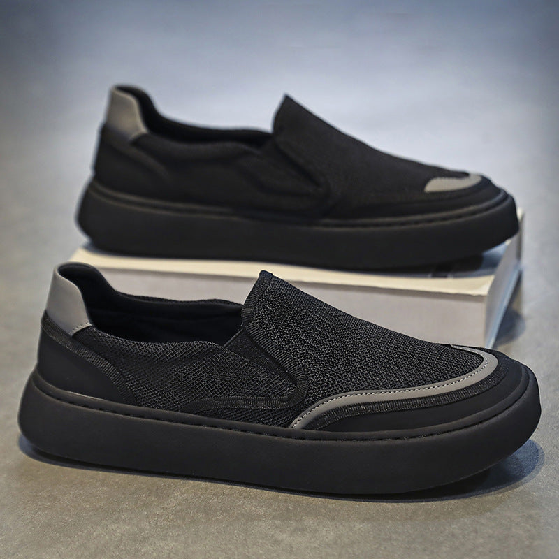 Damen Slip-On Sport Sneakers mit atmungsaktiver Mesh-Oberfläche und bequemer Dämpfung EB