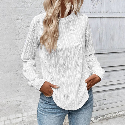 Damen Strickpullover mit strukturiertem Design EB
