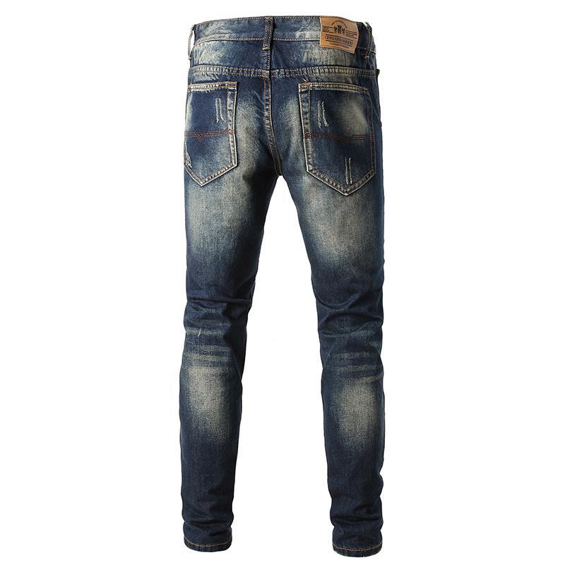 Herren Skinny Fit Jeans im Destroyed-Look EB