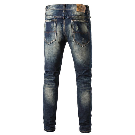 Herren Skinny Fit Jeans im Destroyed-Look EB