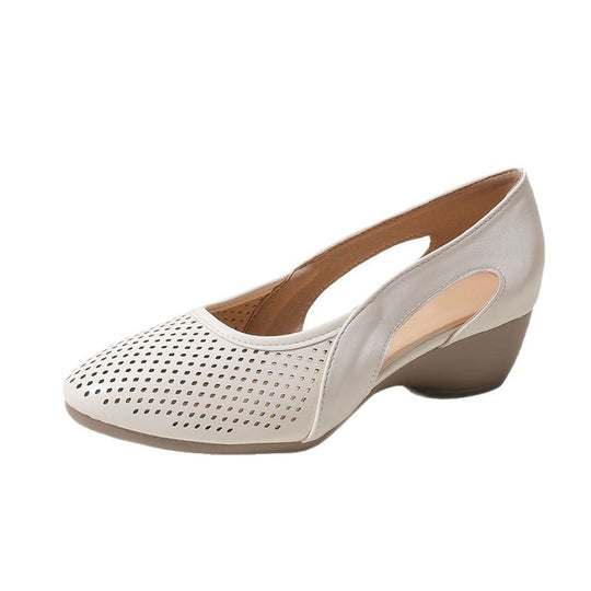Damen Sling-Pumps mit atmungsaktivem Lochmuster EB