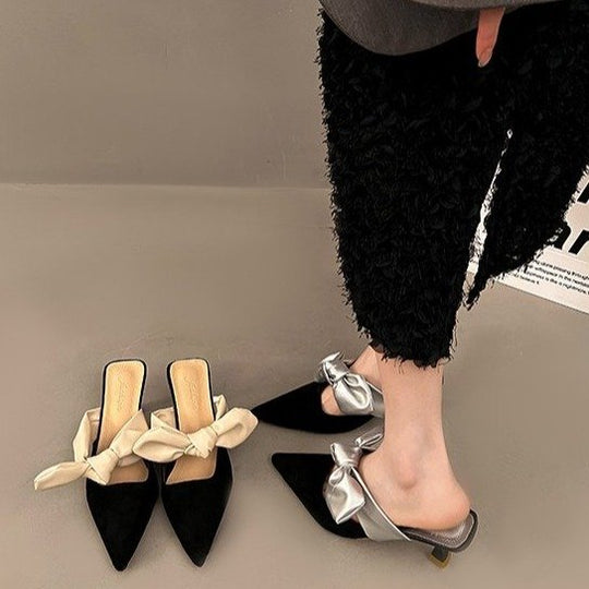 Damen eleganter Sling-Pump mit modischem Schleifendetail EB