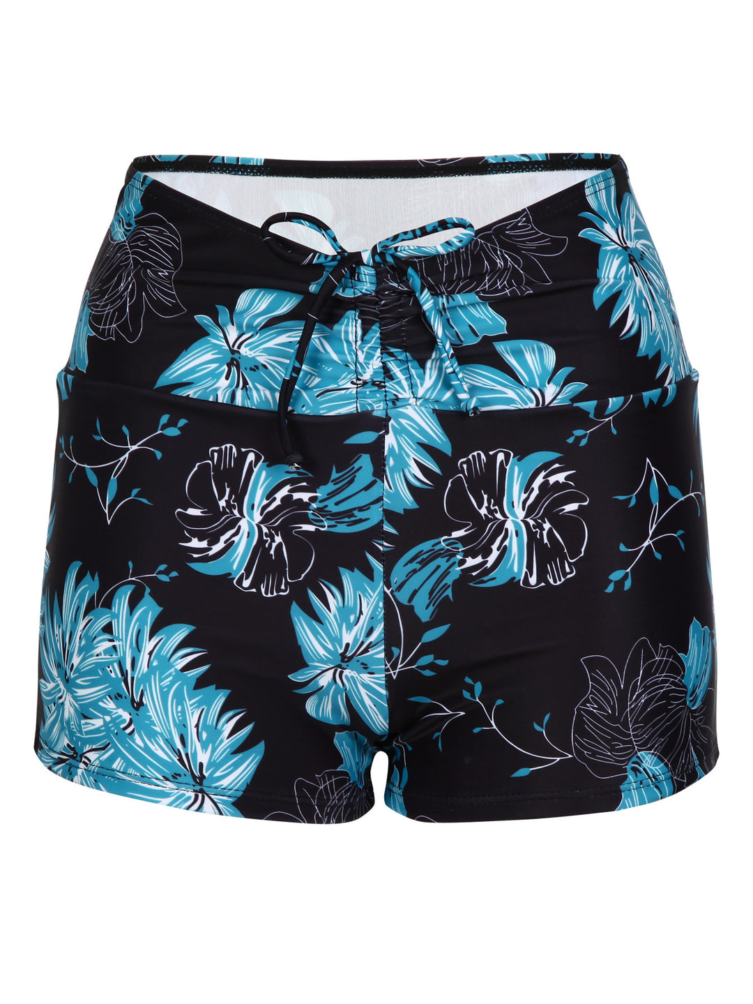 Damen Bikini-Höschen mit hohem Bund und raffinierten Rüschendetails EB