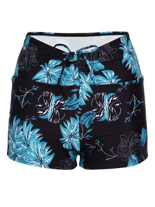 Damen Bikini-Höschen mit hohem Bund und raffinierten Rüschendetails EB