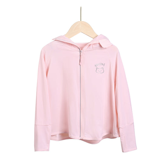 Mädchen multifunktionale UV-Schutzjacke mit Kapuze EB