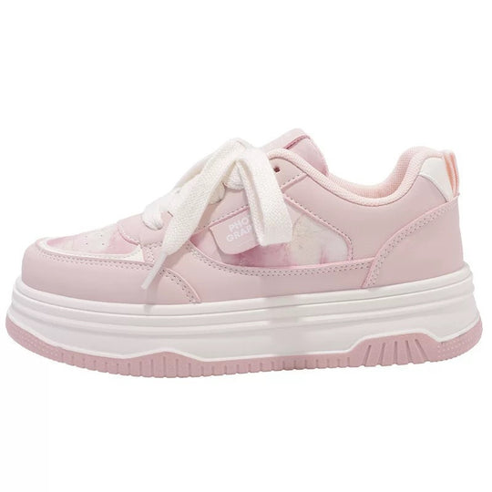 Damen Trendige Plateau-Sneaker mit komfortabler Dämpfung und modischer Silhouette EB