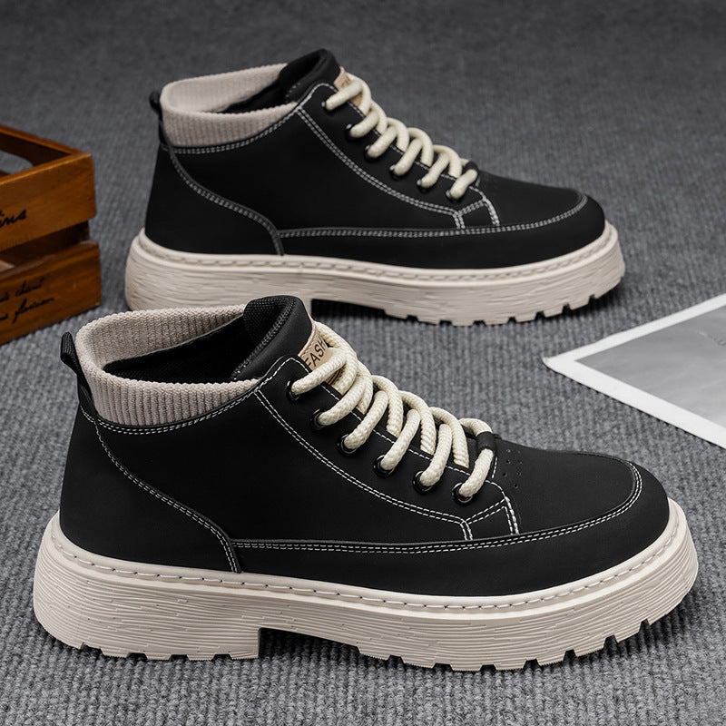 Damen Sportliche High-Top Sneakers mit gepolsterter Ferse und rutschfester Sohle EB