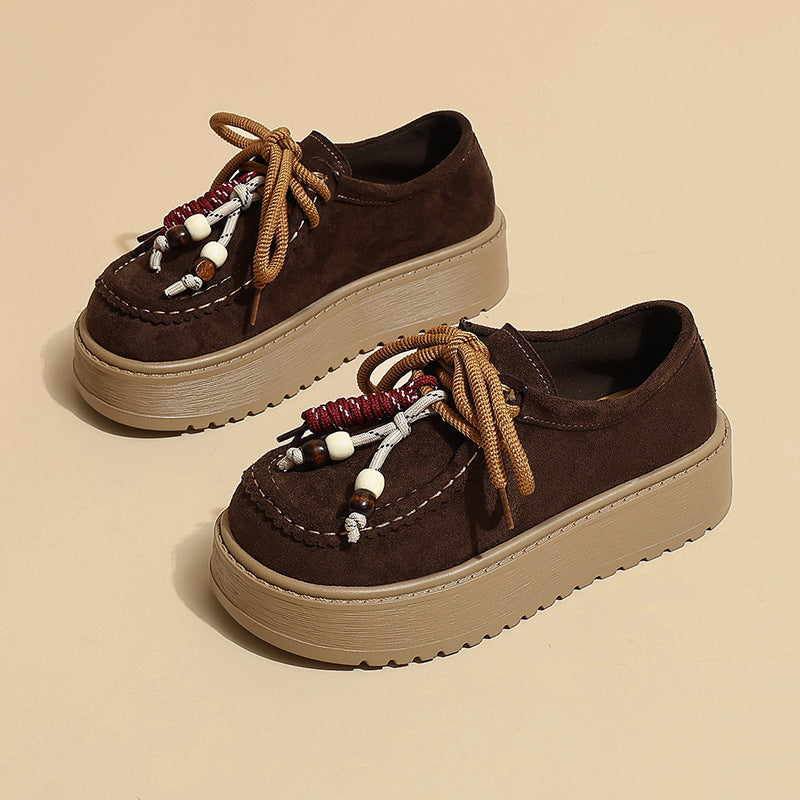Damen Chunky Clogs mit dekorativen Schnürsenkeln EB