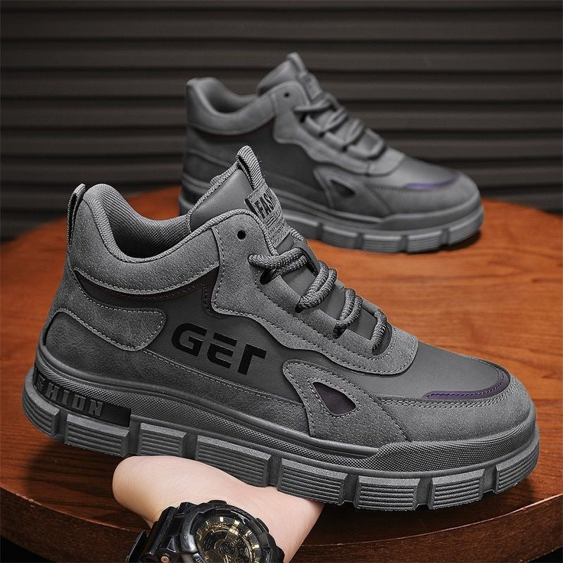 Damen Sportliche High-Top Sneakers mit atmungsaktivem Obermaterial und rutschfester Sohle EB