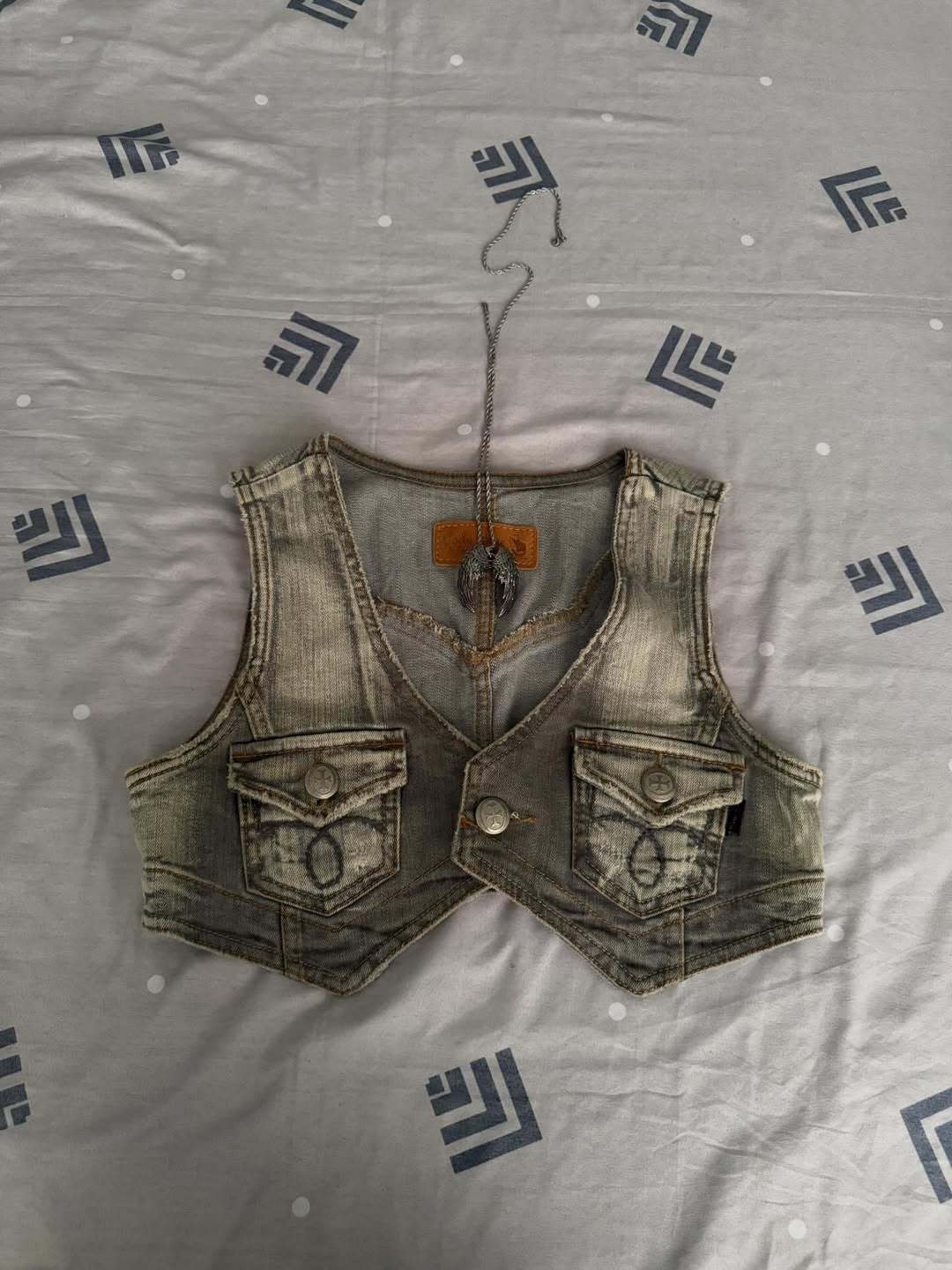 Damen Jeansweste mit Taschen EB