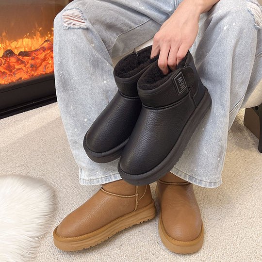 Damen bequeme Winterstiefel mit rutschfester Sohle und isolierender Polsterung EB