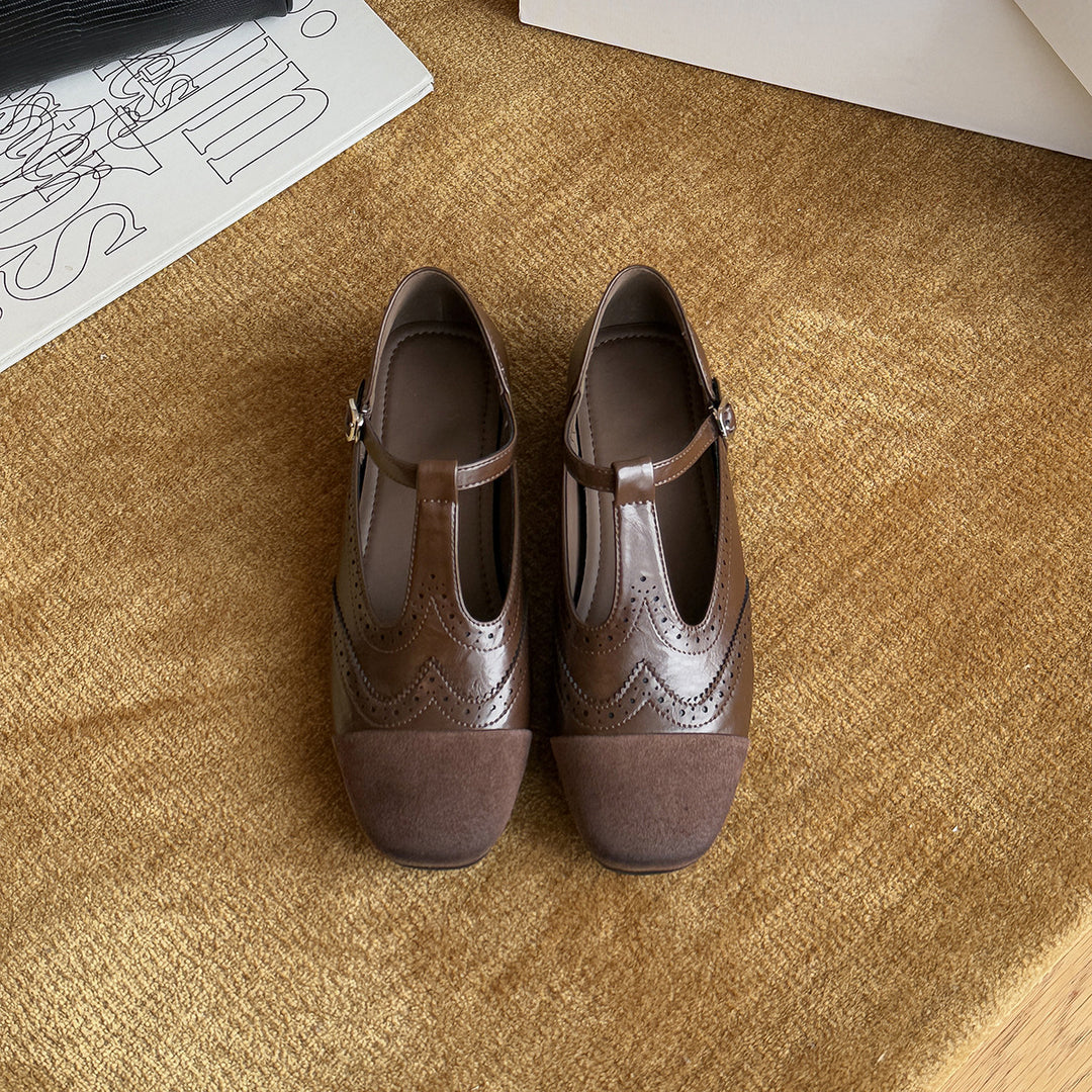 Damen Elegante Mary Jane Schuhe mit klassischem Schnitt und modischem Riemchen EB