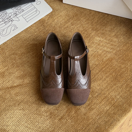 Damen Elegante Mary Jane Schuhe mit klassischem Schnitt und modischem Riemchen EB