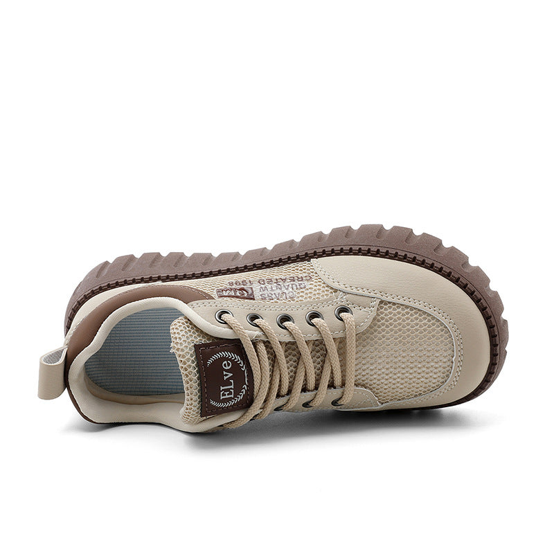 Damen Sportliche Chunky Sneakers mit atmungsaktiver Mesh-Oberfläche und strapazierfähigem Sohlenprofil EB