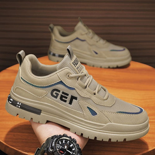 Damen Sportliche Sneakers mit rutschfester Profilsohle und atmungsaktiver Mesh-Oberfläche EB