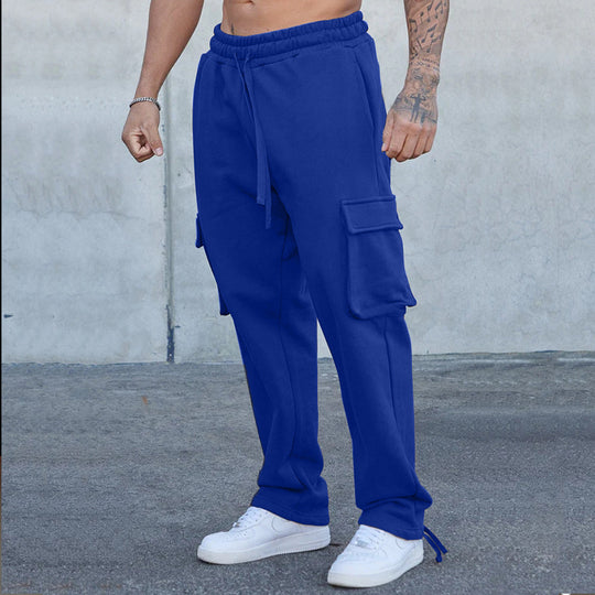 Herren Cargo-Jogginghose mit verstellbarem Bund und praktischen Seitentaschen EB