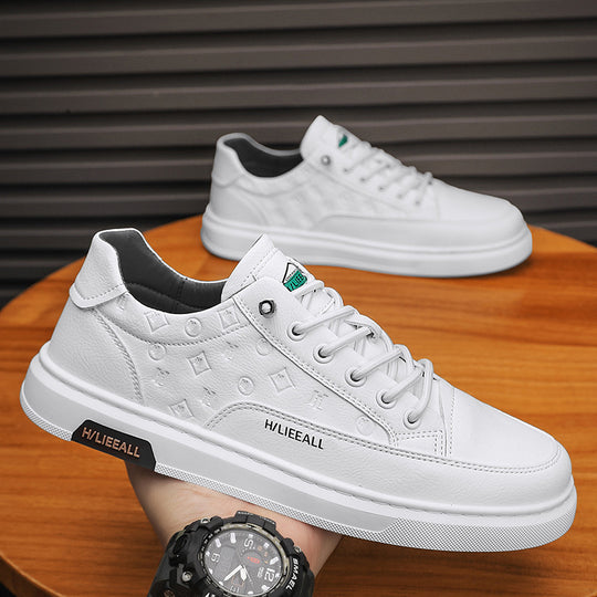 Damen modische Sneakers mit sportlichem Design und hochwertigem Leder EB