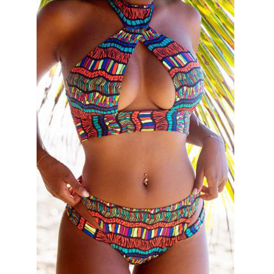 Damen Crop-Bikini-Set mit verspieltem Design EB