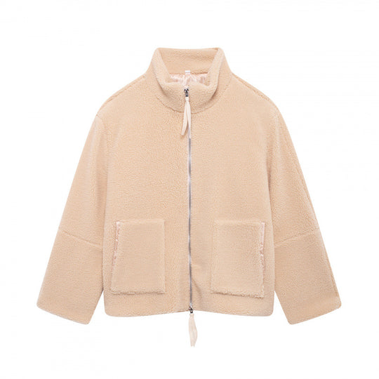 Damen kuschelige Fleecejacke EB