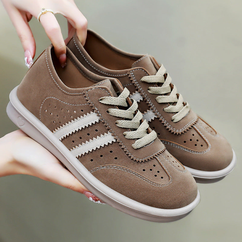 Damen Komfortable Sneakers aus weichem Wildleder EB