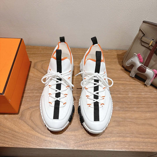 Damen Sportliche Sneakers mit elastischer Strickoberfläche und rutschfester Sohle EB