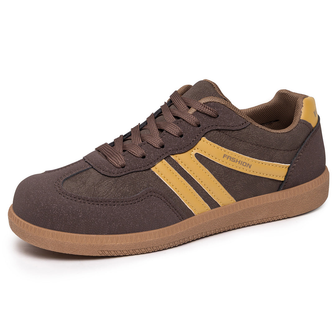 Damen nan retro-inspirierter Low-Top Sneaker mit Velours- und Synthetikbesatz EB