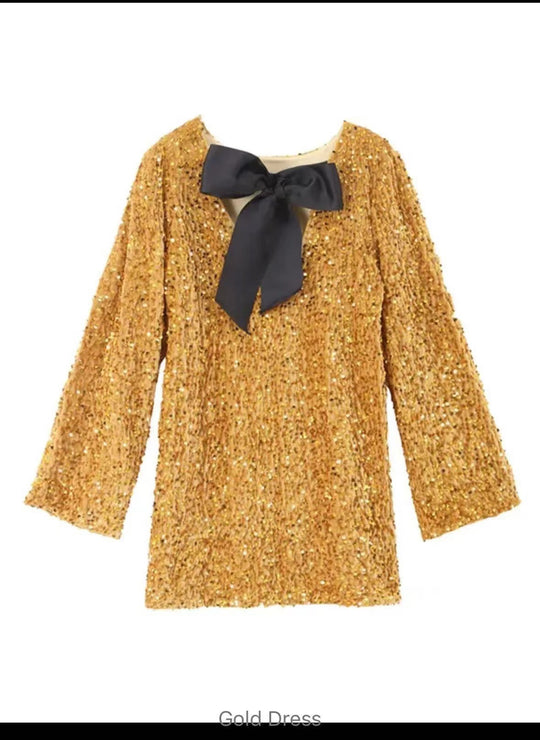 Damen Glamouröses Mini-Kleid mit glitzernden Pailletten und eleganten Puffärmeln EB
