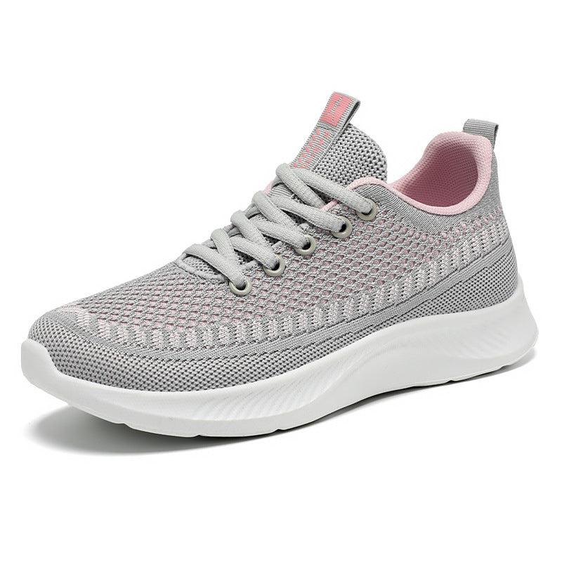 Damen Sportliche und atmungsaktive Sneakers mit rutschfester Sohle EB