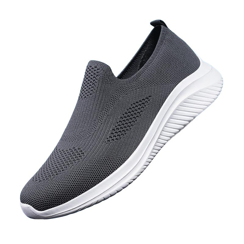 Damen Slip-On Sport Sneakers mit atmungsaktiver Stricktechnologie EB