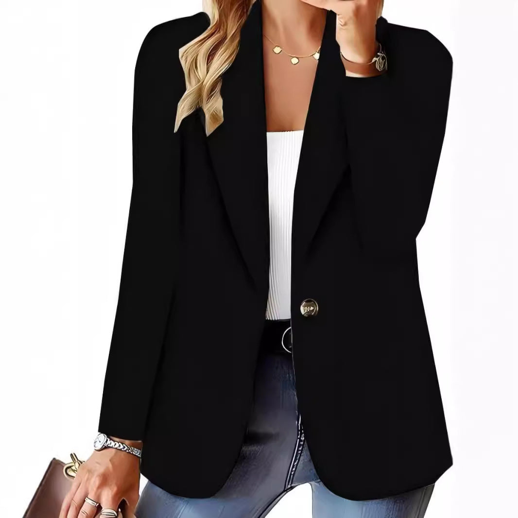 Damen Elegante Strickblazerjacke mit Kabelmuster EB