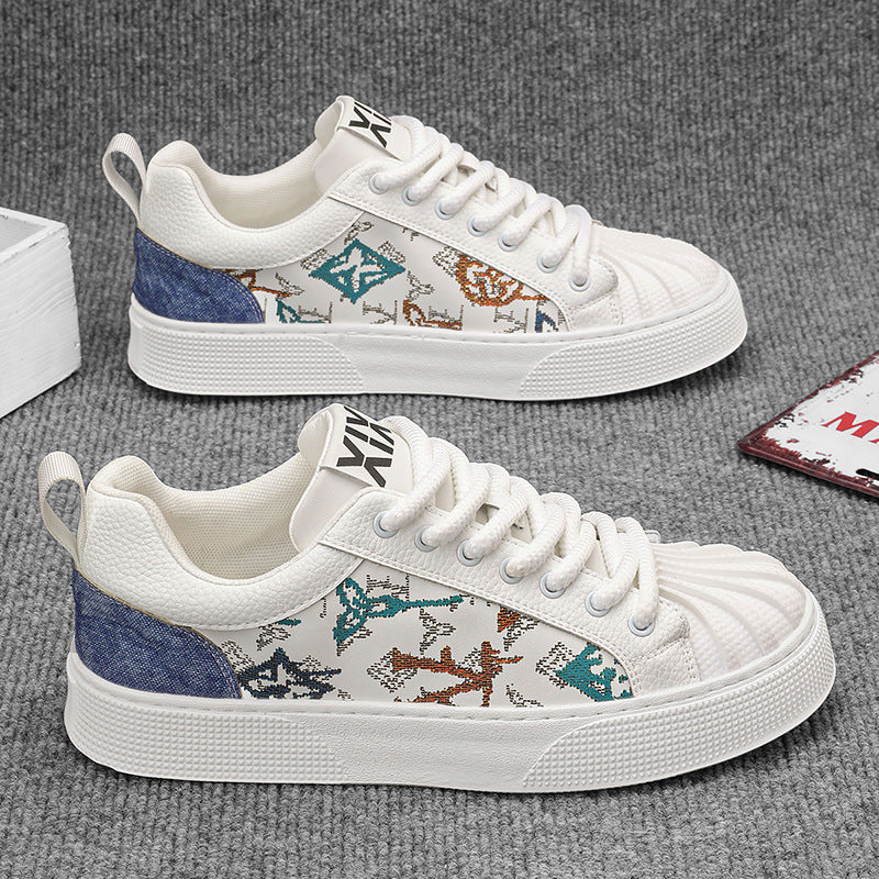 Damen Modische Sneakers mit einzigartigem Muster und rutschfester Sohle EB