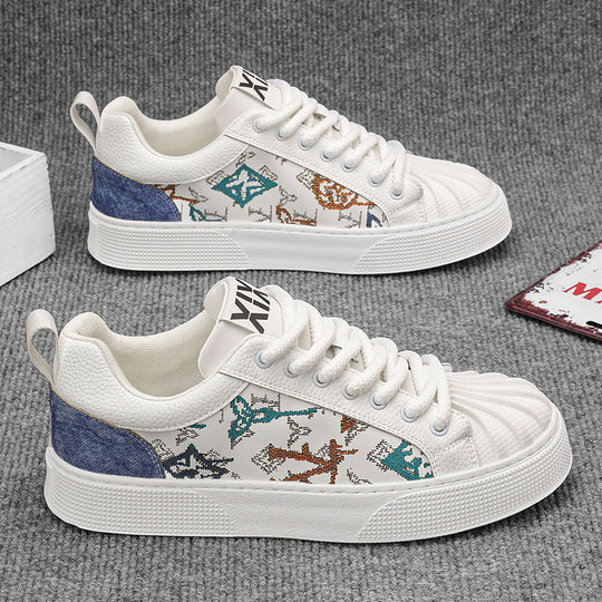 Damen Modische Sneakers mit einzigartigem Muster und rutschfester Sohle EB