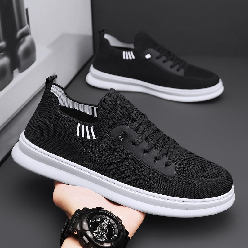 Damen Atmungsaktive Freizeit-Sneaker mit elastischem Obermaterial und stabiler Sohle EB