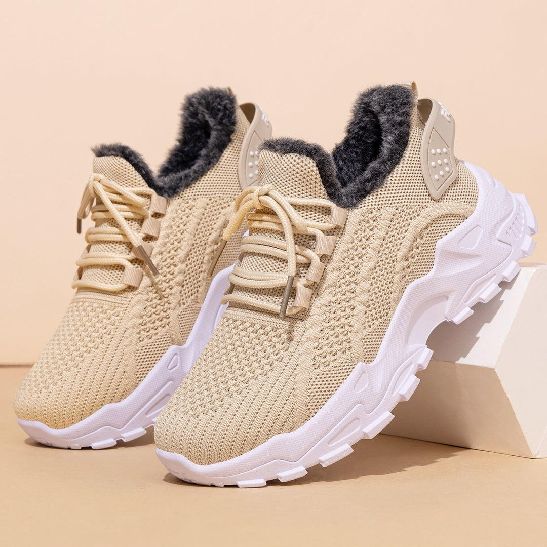 Damen Sportliche Komfort Sneaker mit kuscheligem Innenfutter EB