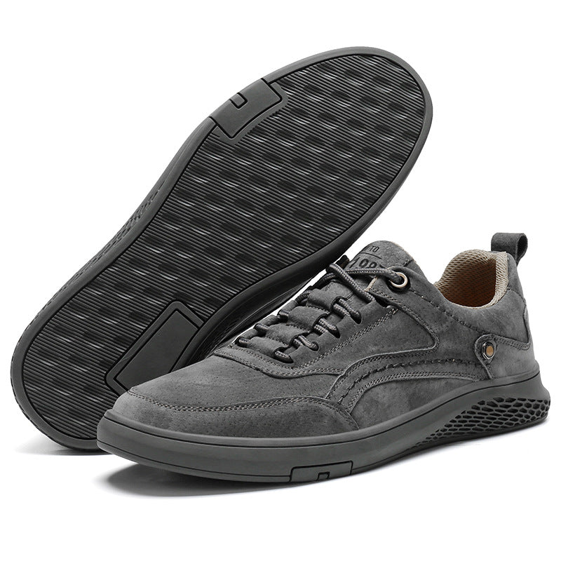 Herren Bequeme Sneaker aus hochwertigem Wildleder mit atmungsaktiver Sohle EB