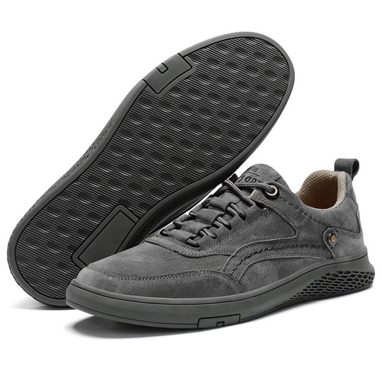 Herren Bequeme Sneaker aus hochwertigem Wildleder mit atmungsaktiver Sohle EB