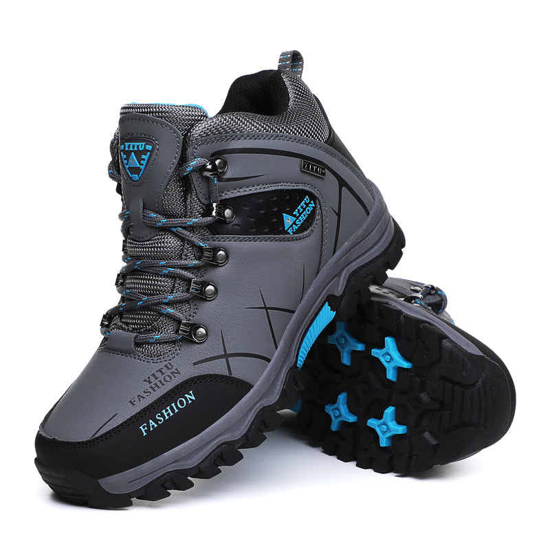 Herren Hochfunktionale Wanderschuhe mit verstärktem Knöchelschutz und rutschfester Sohle EB