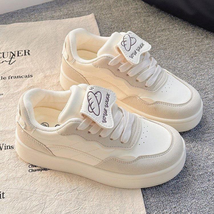 Damen Modische Sneaker mit luxuriösem Leder-Obermaterial EB