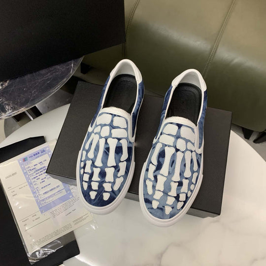 Damen Slip-On Sneakers mit innovativem Oberflächenmuster und rutschfester Sohle EB