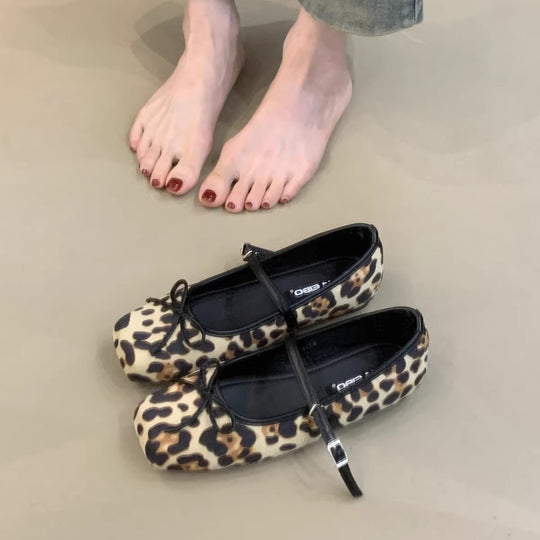 Damen Ballerinas mit dekorativem Schleifenakzent und bequemer Fußbettung EB