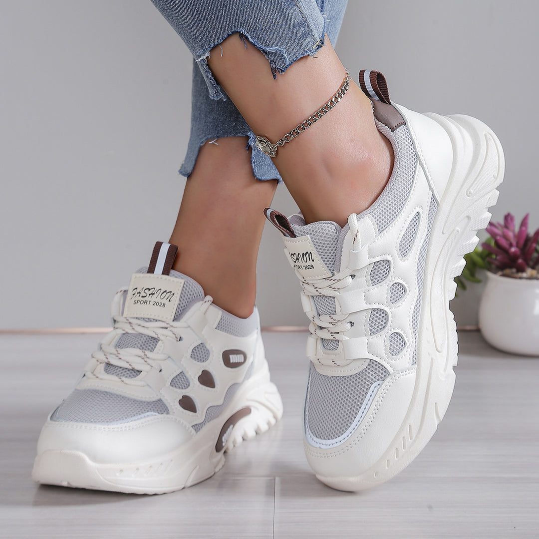 Damen Sportliche Laufschuhe mit atmungsaktiver Mesh-Oberfläche und komfortabler Dämpfung EB