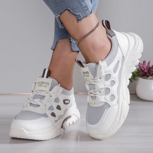 Damen Sportliche Laufschuhe mit atmungsaktiver Mesh-Oberfläche und komfortabler Dämpfung EB