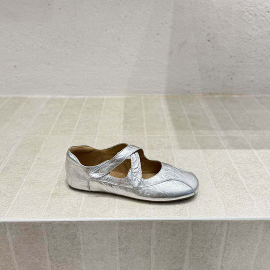 Damen Ballerinas mit verstellbarem Riemchen und elastischer Innensohle EB